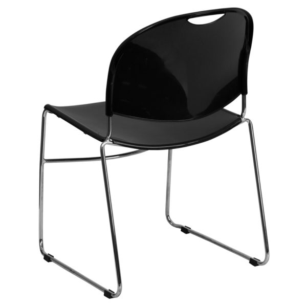 Shop for Black Stack Chair-Chrome Framew/ Stack Quantity: 35 near  Winter Springs at Capital Office Furniture