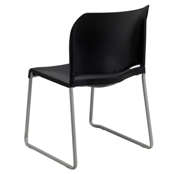 Shop for Black Plastic Sled Stack Chairw/ Stack Quantity: 5 near  Kissimmee at Capital Office Furniture