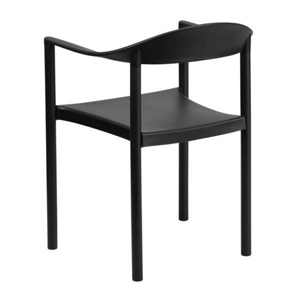 Shop for Black Plastic Stack Cafe Chairw/ Stack Quantity: 5 near  Clermont at Capital Office Furniture