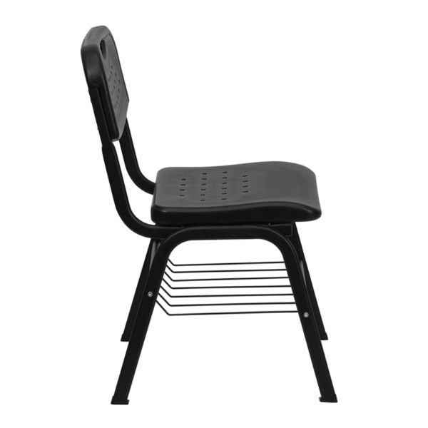 Nice HERCULES Series 880 lb. Capacity Plastic Chair w/ Frame & Book Basket Ergonomically Contoured Design classroom furniture near  Winter Springs at Capital Office Furniture
