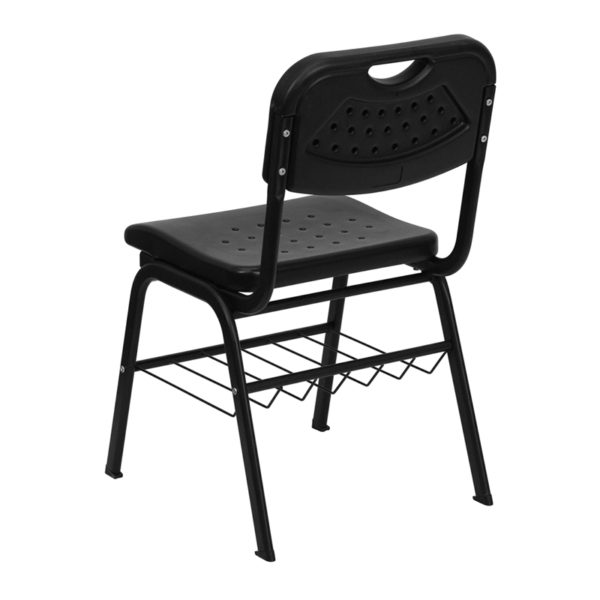 Shop for Black Plastic Student Chairw/ Black Plastic Back and Seat near  Kissimmee at Capital Office Furniture