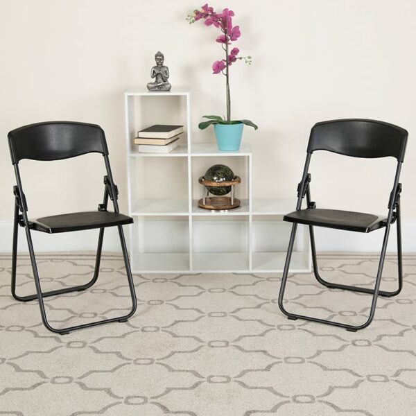Buy Plastic Folding Chair Black Plastic Folding Chair near  Winter Garden at Capital Office Furniture