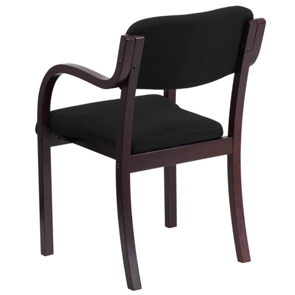 Shop for Mahogany Wood Side Chairw/ Black Fabric Upholstery near  Lake Buena Vista at Capital Office Furniture