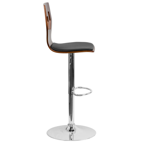 Nice Adjustable Bar Stool | Counter Height Wood Bar Stool w/ Back Base has a chrome finish and is adjustable office tables in  Orlando at Capital Office Furniture