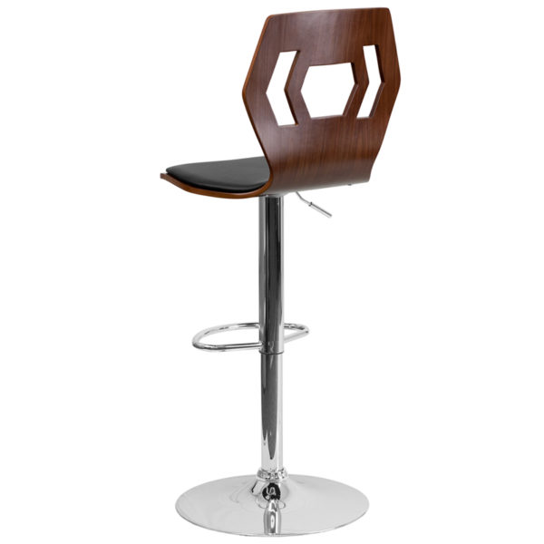Shop for Walnut Wood Barstoolw/ Seat height ranges from 23 - 31.5"H in  Orlando at Capital Office Furniture