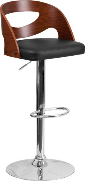 Buy Contemporary Style Stool Walnut Wood Barstool near  Altamonte Springs at Capital Office Furniture