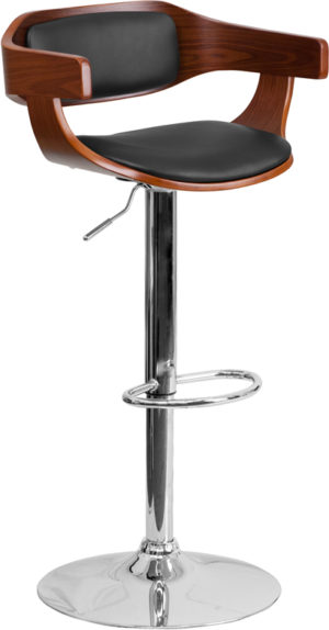 Buy Contemporary Style Stool Walnut Wood Barstool in  Orlando at Capital Office Furniture