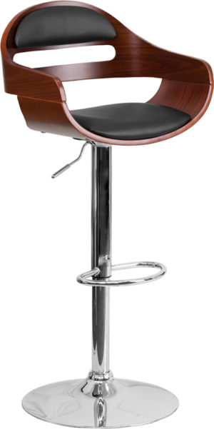 Buy Contemporary Style Stool Walnut Wood Barstool in  Orlando at Capital Office Furniture