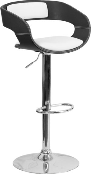Buy Contemporary Style Stool Two Tone Black/White Barstool near  Sanford at Capital Office Furniture