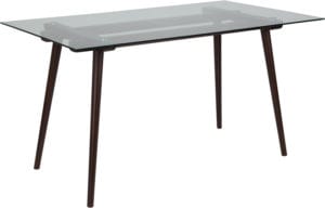 Buy Contemporary Style 31.5x55 Espresso/Glass Table near  Daytona Beach at Capital Office Furniture
