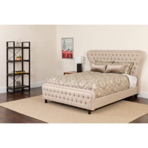 Buy Twin Platform Bed and Mattress Set Twin Platform Bed Set-Beige near  Kissimmee at Capital Office Furniture