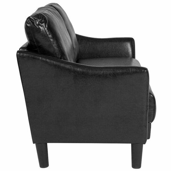 Nice Asti UpholsteLoveseat in LeatherSoft Loose Back Cushions living room furniture near  Lake Buena Vista at Capital Office Furniture