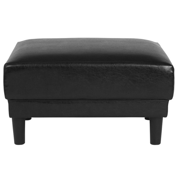 Shop for Black Leather Ottomanw/ Taut Upholstery near  Oviedo at Capital Office Furniture