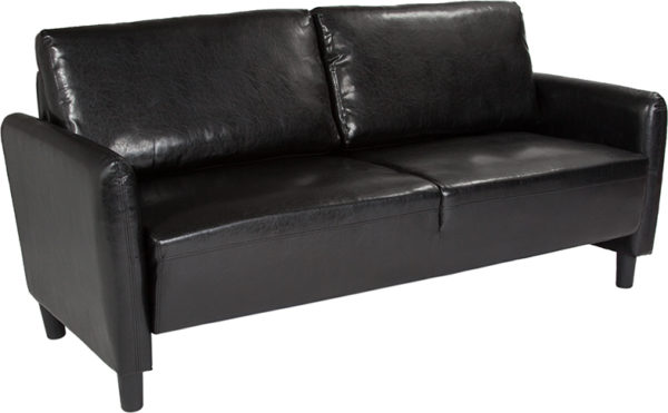 Buy Contemporary Style Black Leather Sofa near  Lake Mary at Capital Office Furniture