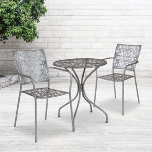 Buy Patio Table 27.5RD Silver Patio Table in  Orlando at Capital Office Furniture