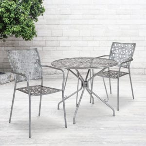 Buy Patio Table 35.25RD Silver Patio Table in  Orlando at Capital Office Furniture