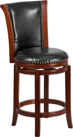 Buy Transitional Style Stool 26" Dark Chestnut Wood Stool in  Orlando at Capital Office Furniture