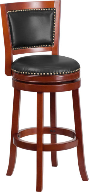 Buy Transitional Style Stool 30" Dark Cherry Wood Stool in  Orlando at Capital Office Furniture