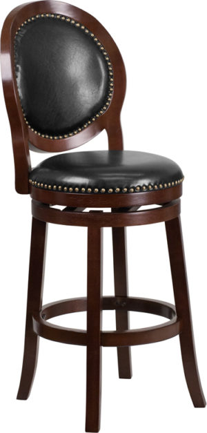 Buy Transitional Style Stool 30" Cappuccino Wood Stool in  Orlando at Capital Office Furniture