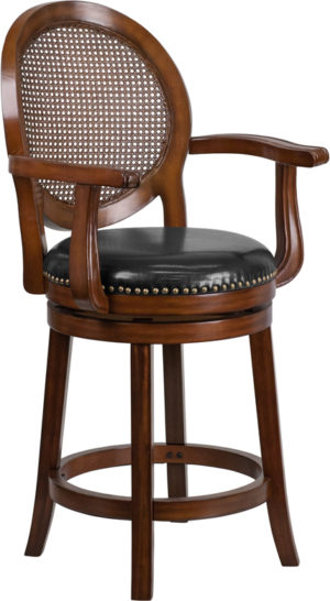 Buy Transitional Style Stool 26" Expresso Wood Stool w/Arms in  Orlando at Capital Office Furniture