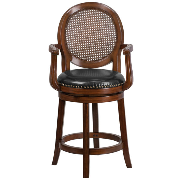 Woven Rattan Back & LeatherSoft Swivel Seat Woven Rattan Back kitchen and dining room furniture near  Lake Buena Vista at Capital Office Furniture