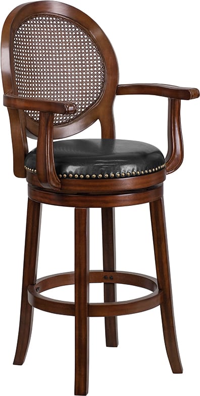 Buy Transitional Style Stool 30" Expresso Wood Stool w/Arms in  Orlando at Capital Office Furniture