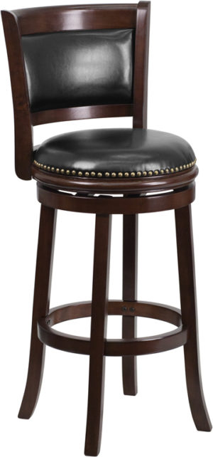 Buy Transitional Style Stool 29" Cappuccino Wood Stool in  Orlando at Capital Office Furniture