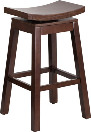 Buy Rustic Style Stool 30" Cappuccino Swivel-Return in  Orlando at Capital Office Furniture