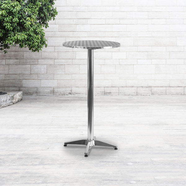 Buy Round Bar Table 25.5RD Aluminum Fold Bar Table near  Altamonte Springs at Capital Office Furniture