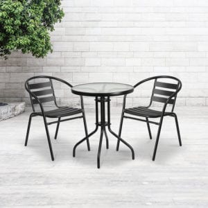 Buy Patio Table 23.75RD Black Patio Table in  Orlando at Capital Office Furniture