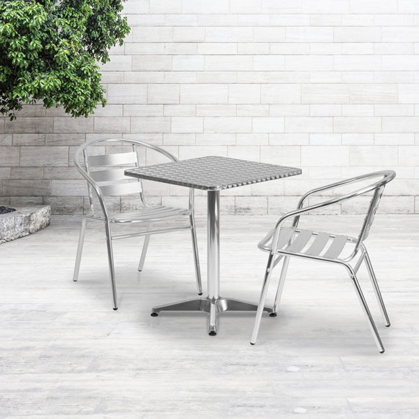 Buy Table and Chair Set 23.5SQ Aluminum Table Set near  Daytona Beach at Capital Office Furniture