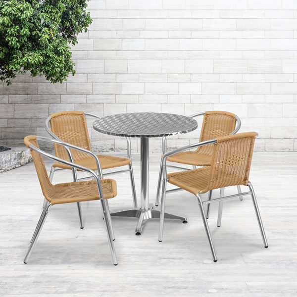 Buy Table and Chair Set 27.5RD Aluminum Table/4 Chairs near  Winter Park at Capital Office Furniture