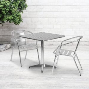 Buy Table and Chair Set 27.5SQ Aluminum Table Set in  Orlando at Capital Office Furniture