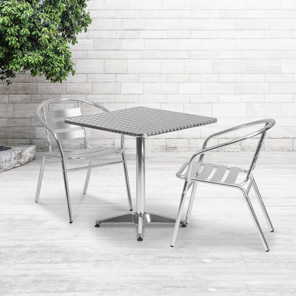 Buy Table and Chair Set 27.5SQ Aluminum Table Set near  Winter Park at Capital Office Furniture