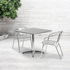 Buy Table and Chair Set 31.5SQ Aluminum Table Set in  Orlando at Capital Office Furniture