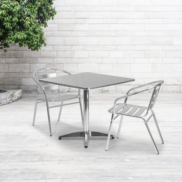 Buy Table and Chair Set 31.5SQ Aluminum Table Set near  Windermere at Capital Office Furniture
