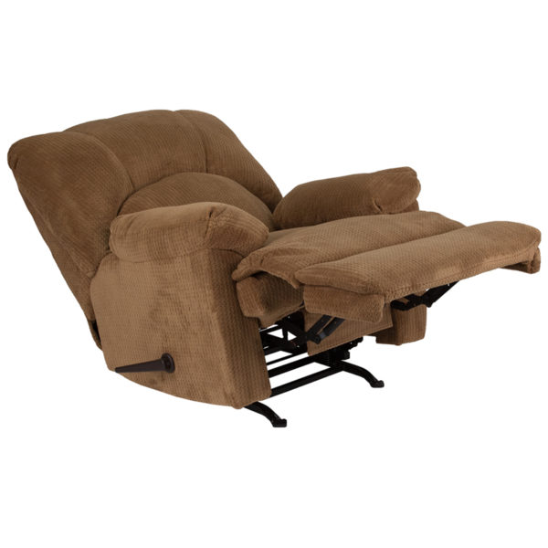 Nice Contemporary Feel Good Microfiber Rocker Recliner Plush Pillow Back recliners near  Casselberry at Capital Office Furniture