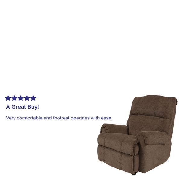 Shop for Bark Microfiber Reclinerw/ Plush Rolled Arms near  Saint Cloud at Capital Office Furniture