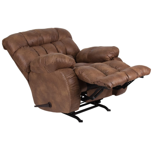 Nice Contemporary Breathable Comfort Padre Fabric Rocker Recliner Plush Arms recliners near  Winter Garden at Capital Office Furniture