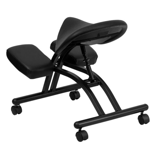 Shop for Black Saddle Kneeler Chairw/ Vinyl Padded Knee Rest near  Casselberry at Capital Office Furniture