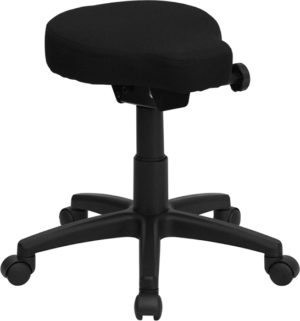 Buy Contemporary Style Black Fabric Saddle Stool in  Orlando at Capital Office Furniture