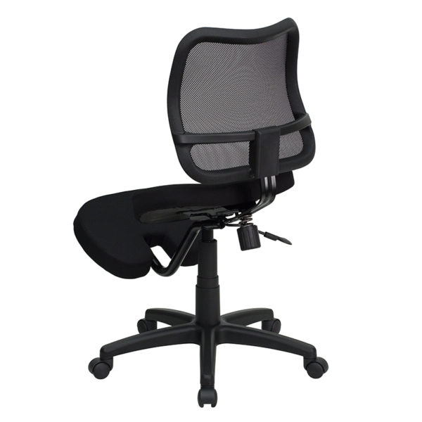 Shop for Black Mobile Kneeler Swivelw/ Knee Rest Pad: 16"W x 11.5"D x 2.5" Thick near  Oviedo at Capital Office Furniture