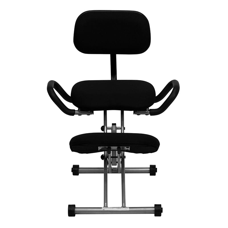 Ergonomic Kneeling Office Chair w/ Back & Handles in Fabric - Orlando