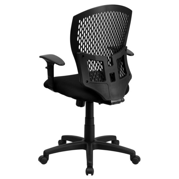 Shop for Black Mid-Back Task Chairw/ Perforated Plastic Back allows air circulation near  Winter Garden at Capital Office Furniture