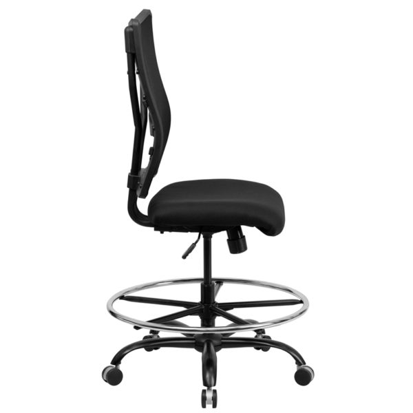 Nice HERCULES Series Big & Tall 400 lb. Rated Mesh Ergonomic Drafting Chair Flexible Red Mesh Back office chairs near  Lake Mary at Capital Office Furniture