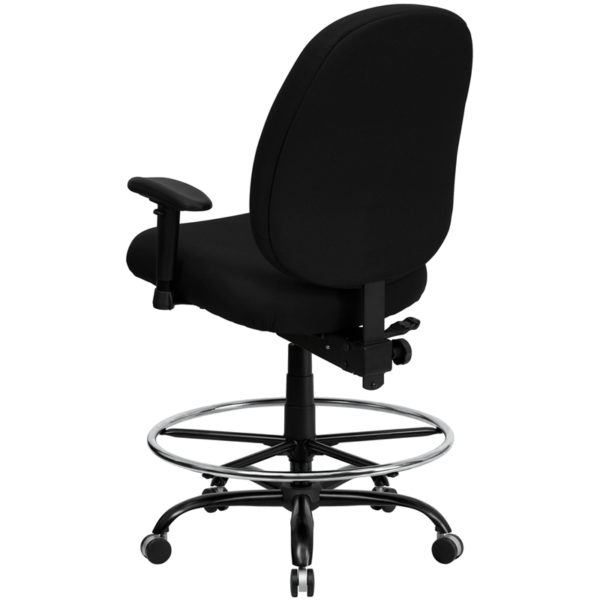 Shop for Black Fabric 400LB Draft Chairw/ Black Fabric Upholstery near  Leesburg at Capital Office Furniture