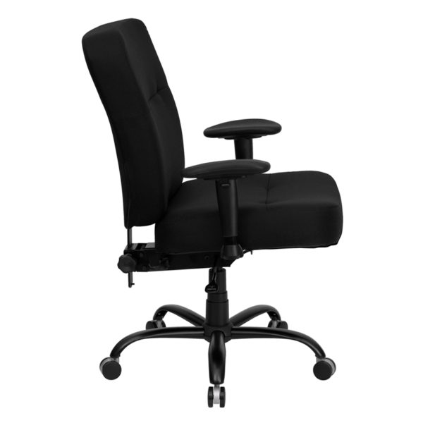 Nice HERCULES Series Big & Tall 400 lb. Rated Fabric Rectangular Back Ergonomic Office Chair w/ Arms High Back Design office chairs near  Sanford at Capital Office Furniture