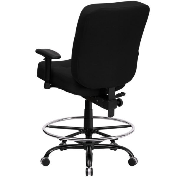 Shop for Black Fabric 400LB Draft Chairw/ Black Fabric Upholstery near  Bay Lake at Capital Office Furniture