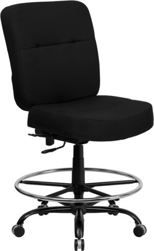 Buy Contemporary Big & Tall Draft Stool Black Fabric 400LB Draft Chair near  Sanford at Capital Office Furniture