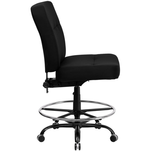 Nice HERCULES Series Big & Tall 400 lb. Rated Fabric Ergonomic Drafting Chair w/ Rectangular Back High Back Design office chairs near  Casselberry at Capital Office Furniture